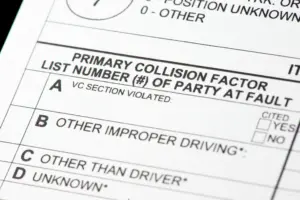 A Las Vegas Police Report form.